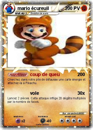 Pokemon mario écureuil