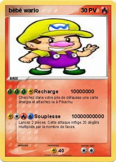 Pokemon bébé wario