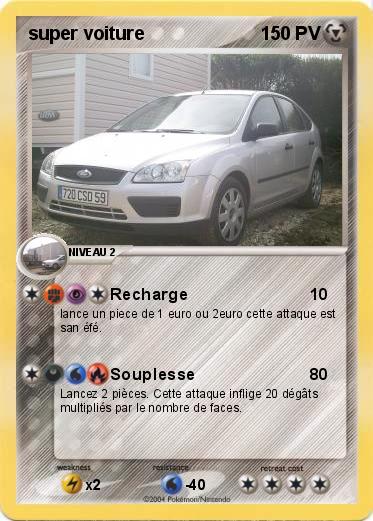 Pokemon super voiture
