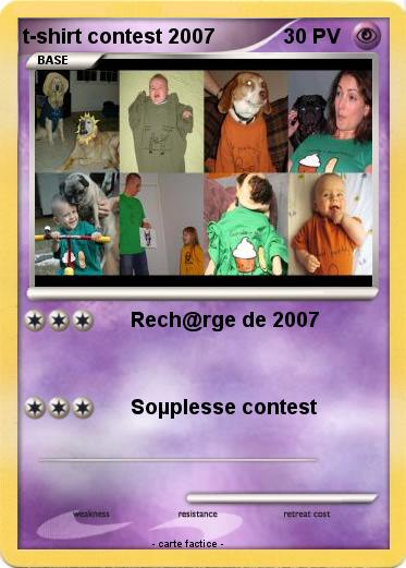 Pokemon t-shirt contest 2007