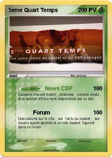 Pokemon 5eme Quart Temps