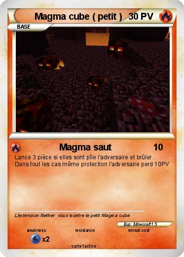 Pokemon Magma cube ( petit )