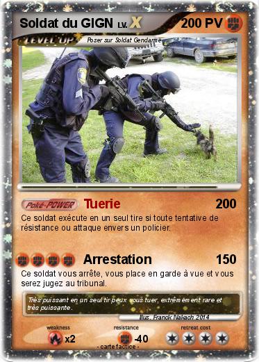 Pokemon Soldat du GIGN