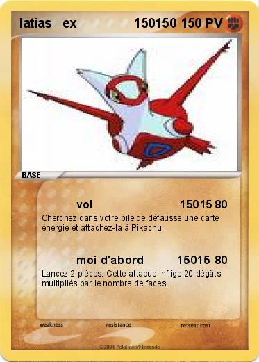 Pokemon latias   ex                150150   