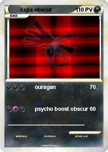 Pokemon lugia obscur