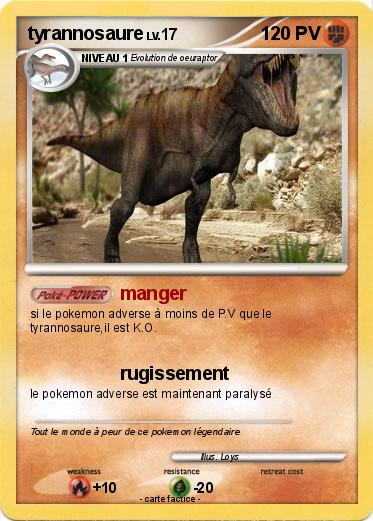 Pokemon tyrannosaure