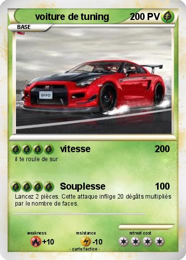 Pokemon voiture de tuning