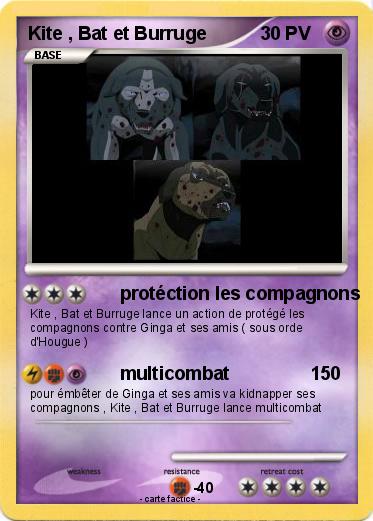 Pokemon Kite , Bat et Burruge