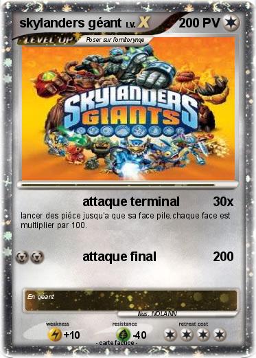 Pokemon skylanders géant