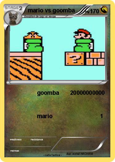 Pokemon mario vs goomba