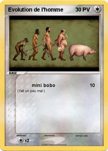 Pokemon Evolution de l'homme