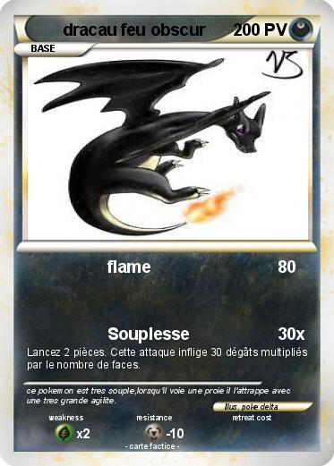 Pokemon dracau feu obscur