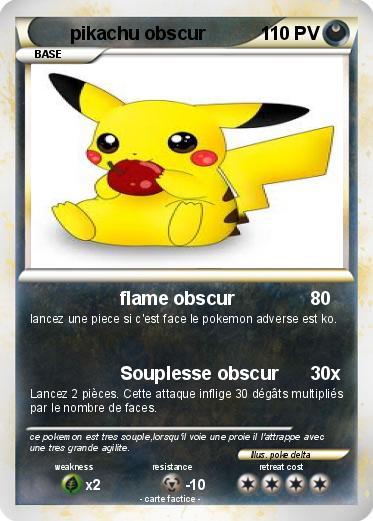 Pokemon pikachu obscur