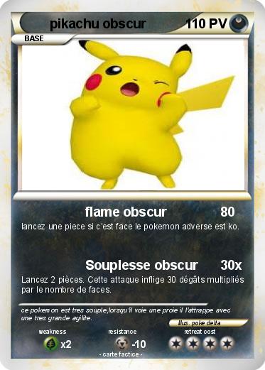 Pokemon pikachu obscur