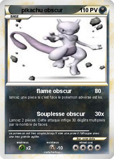 Pokemon pikachu obscur