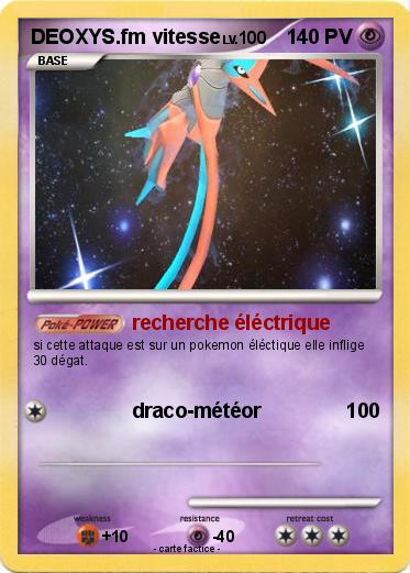 Pokemon DEOXYS.fm vitesse