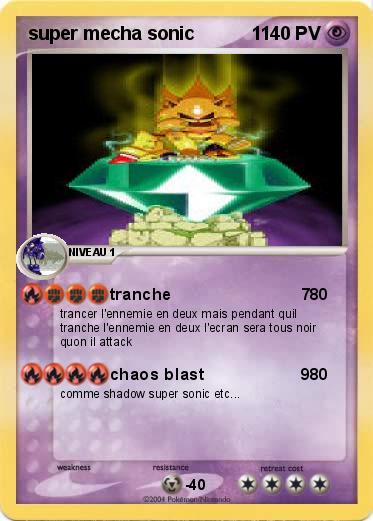 Pokemon super mecha sonic           1