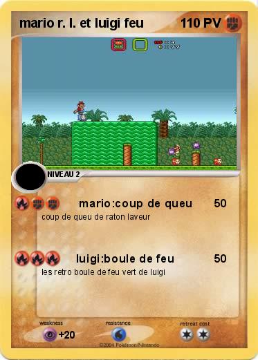 Pokemon mario r. l. et luigi feu