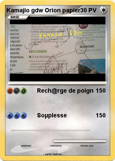 Pokemon Kamajio gdw Orion papier