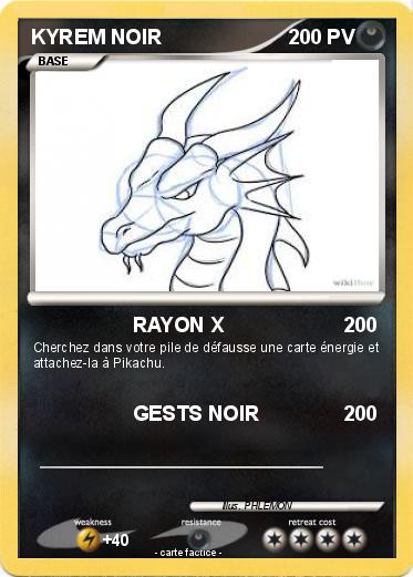 Pokemon KYREM NOIR