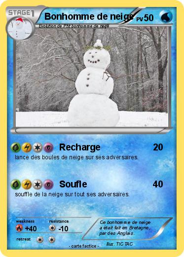Pokemon Bonhomme de neige