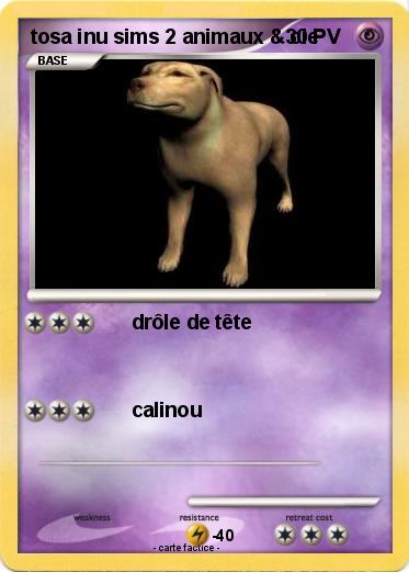 Pokemon tosa inu sims 2 animaux & cie