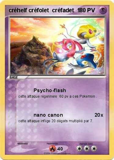 Pokemon créhelf créfolet  créfadet  1