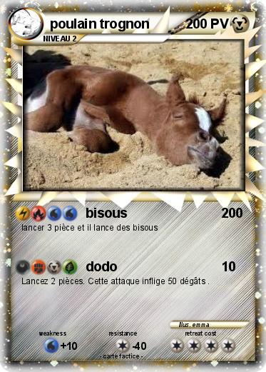 Pokemon poulain trognon