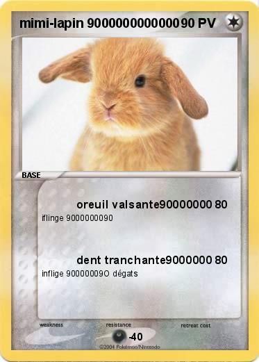 Pokemon mimi-lapin 9000000000000               