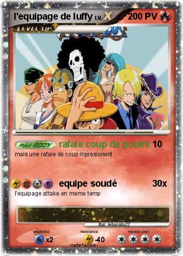 Pokemon l'equipage de luffy