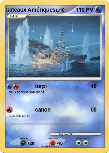 Pokemon bateaux Amériques