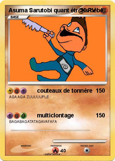 Pokemon Asuma Sarutobi quant étr@is bébé