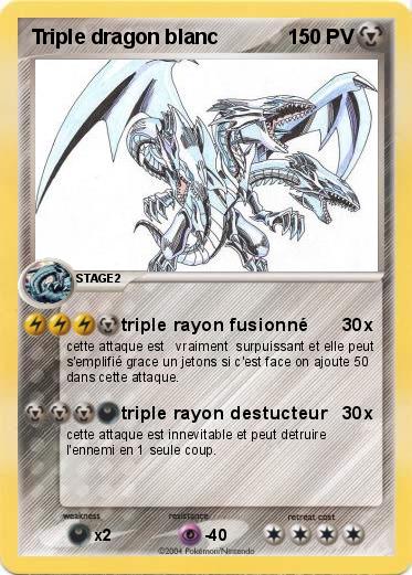 Pokemon Triple dragon blanc 