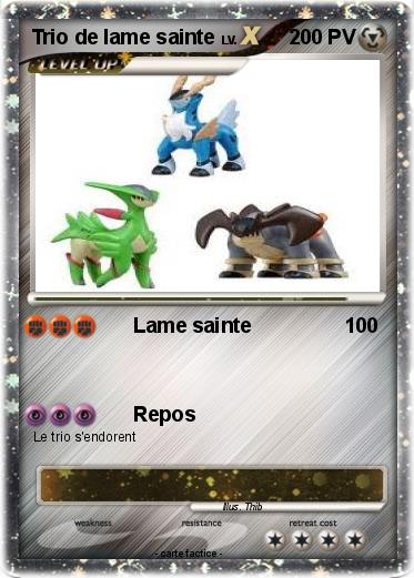 Pokemon Trio de lame sainte