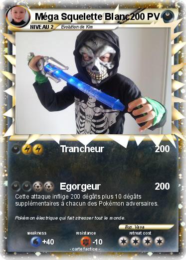 Pokemon Méga Squelette Blanc