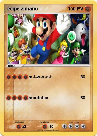 Pokemon ecipe a mario