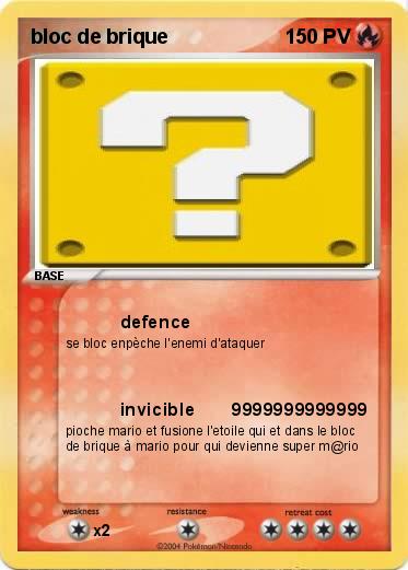 Pokemon bloc de brique