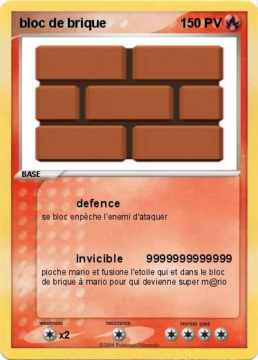 Pokemon bloc de brique