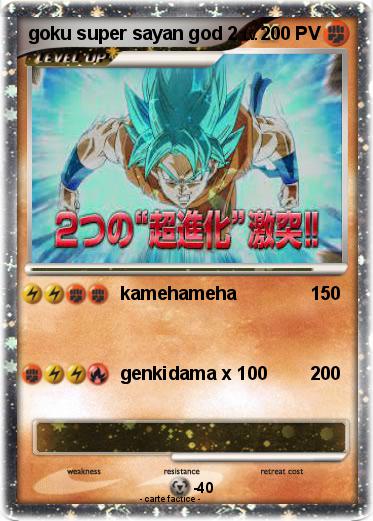 Pokemon goku super sayan god 2