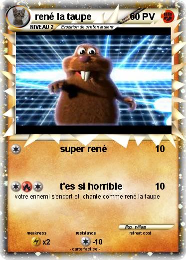 Pokemon rené la taupe