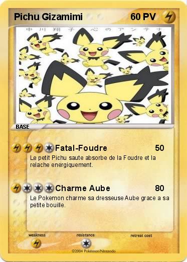 Pokemon Pichu Gizamimi