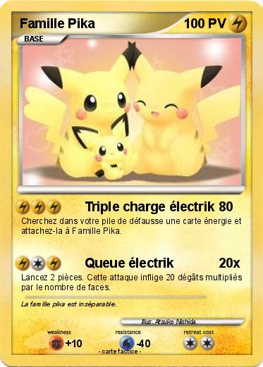 Pokemon Famille Pika