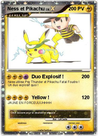 Pokemon Ness et Pikachu