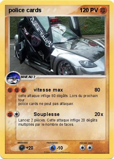 Pokemon police cards