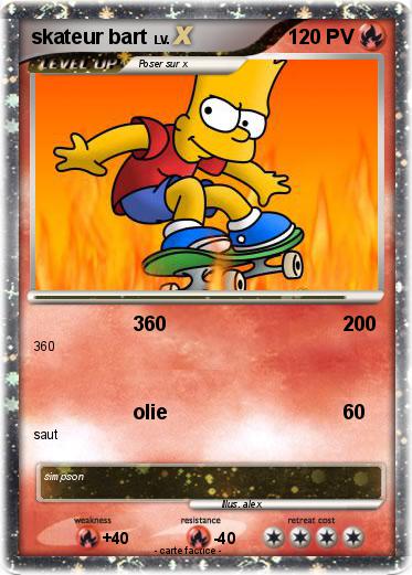 Pokemon skateur bart