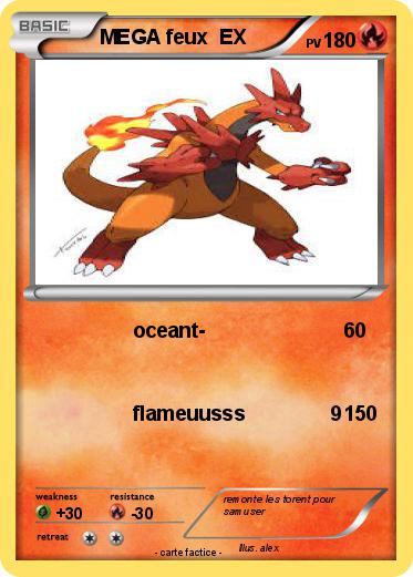 Pokemon MEGA feux  EX