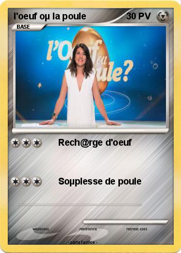 Pokemon l'oeuf oµ la poule