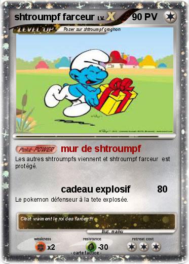 Pokemon shtroumpf farceur