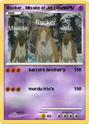 Pokemon Rocker , Missile et Jet ( barzoi )