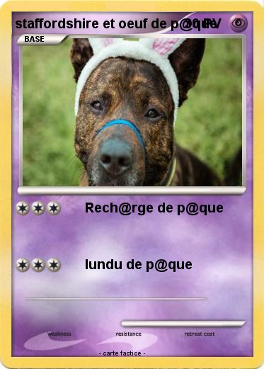 Pokemon staffordshire et oeuf de p@que